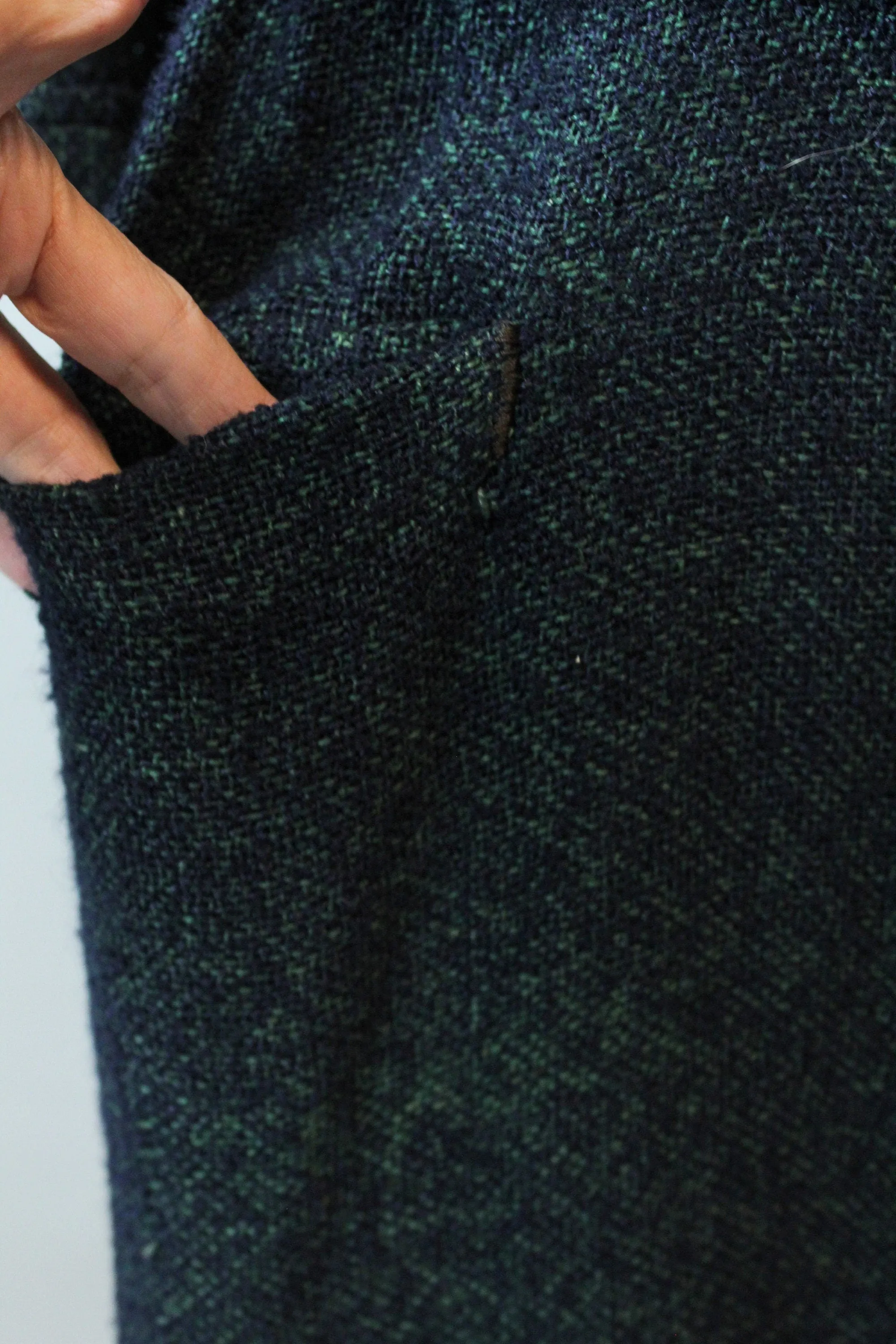 1920s RARE GREEN KNIT dropwaist dress large xl | new fall winter