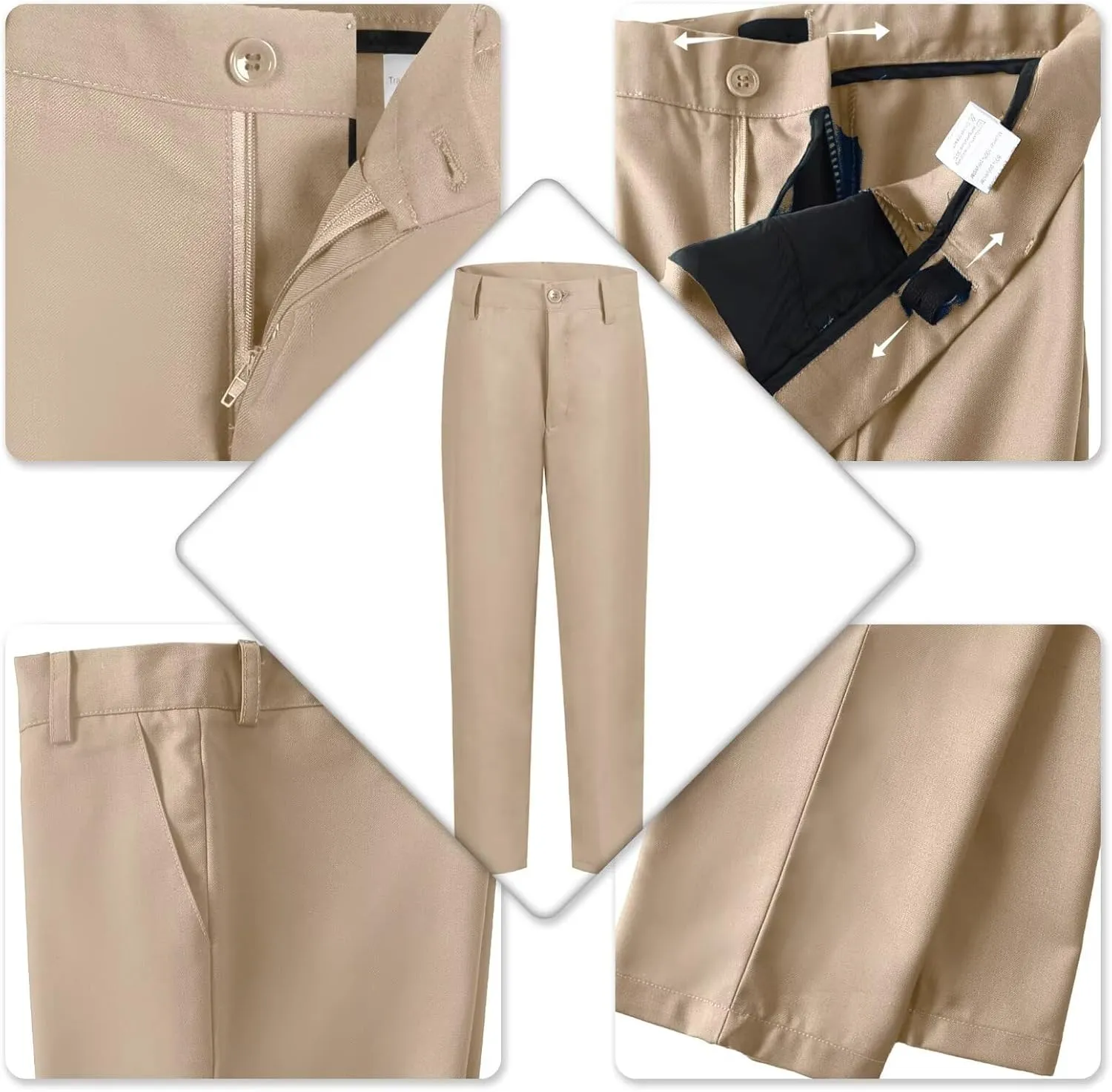 Boy 5-Piece Formal Suit Set Slim Fit Vest Pants Collared Dress Shirt Tie Kids Baby Boy Teen Ring Bearer Gentleman Outfits