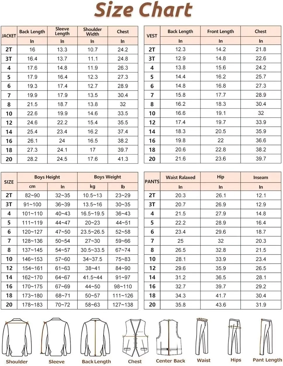 Boys Suit Slim Fit Tuxedo Set Prom Suits for Teen Boys Wedding Party Outfit 2 Piece Blazer Pants Set