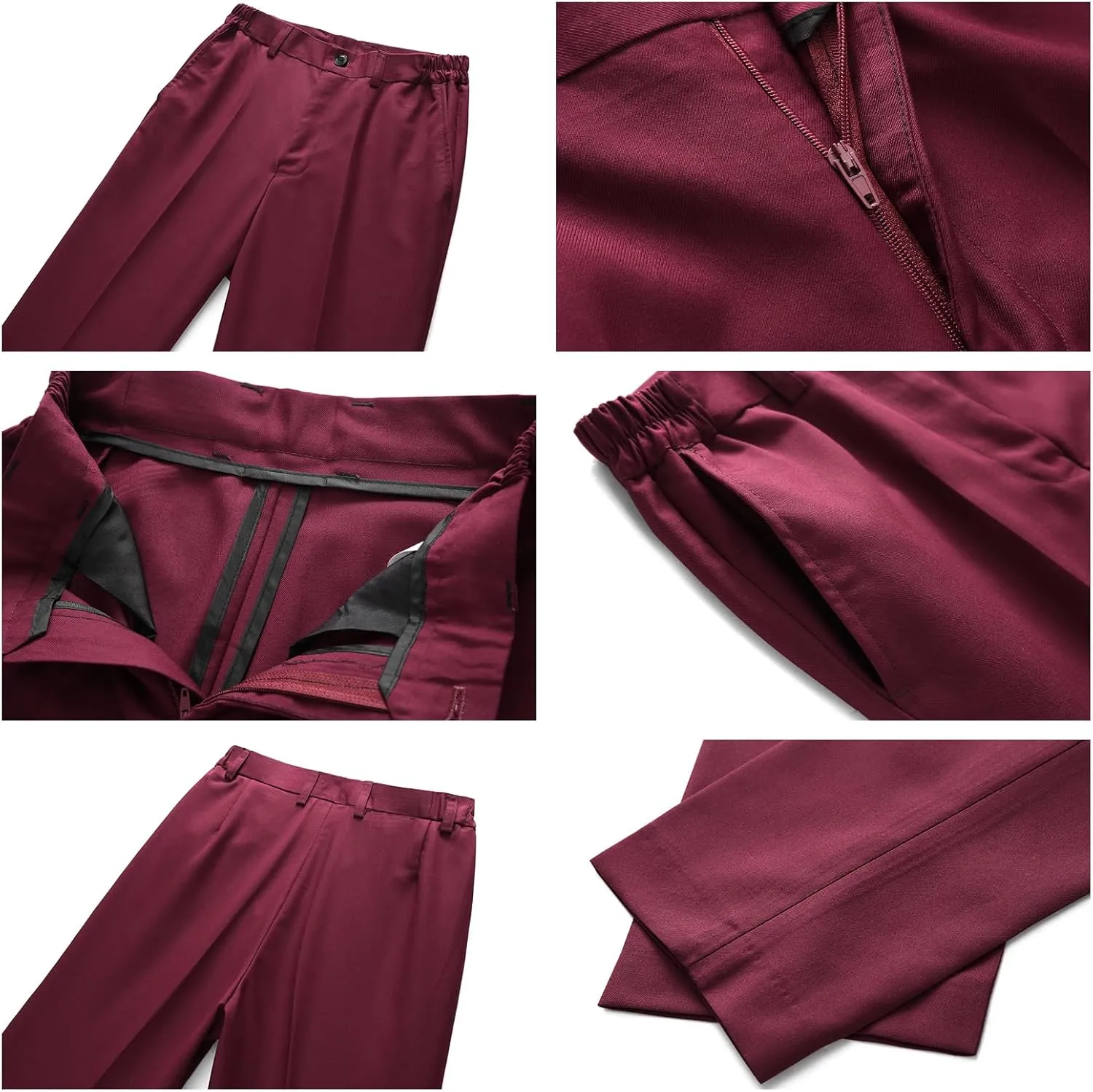 Boys Suits 3 Piece Slim Fit Formal Set One Button Solid Tuxedo Jacket Vest Pant for Kids Prom Wedding 4-16 Years Peak Lapel