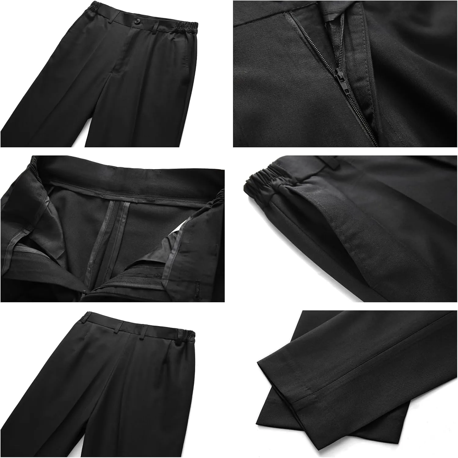 Boys Suits 3 Piece Slim Fit Formal Set One Button Solid Tuxedo Jacket Vest Pant for Kids Prom Wedding 4-16 Years Peak Lapel