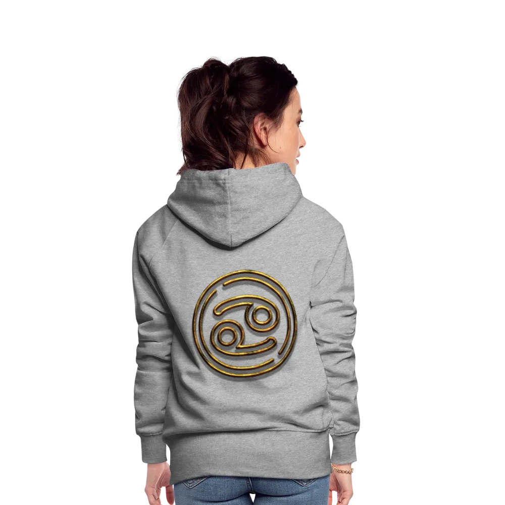 Cancer 3D Gold Women’s Premium Hoodie