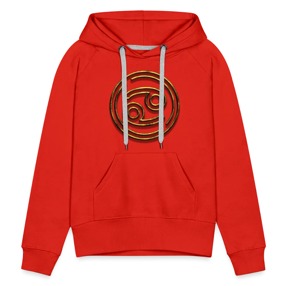 Cancer 3D Gold Women’s Premium Hoodie