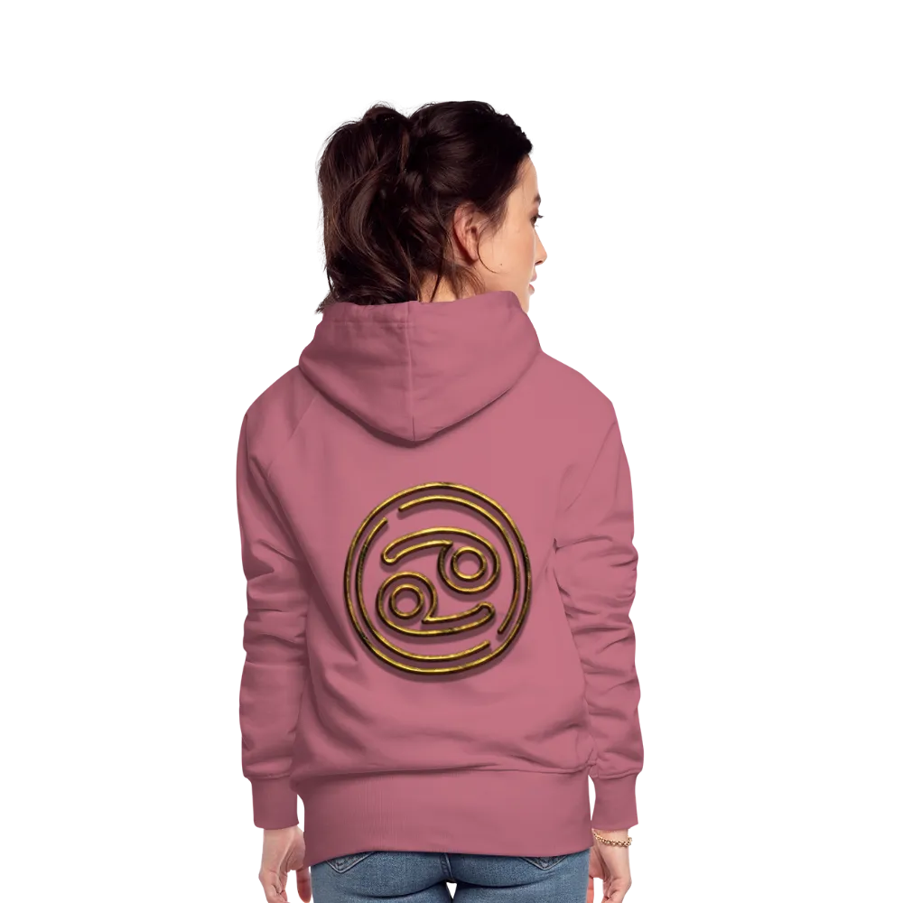 Cancer 3D Gold Women’s Premium Hoodie
