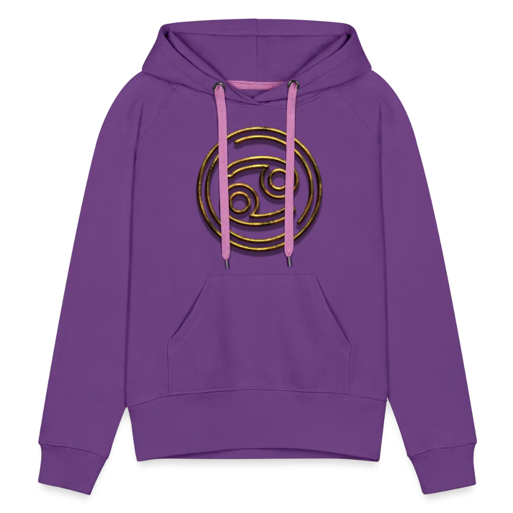 Cancer 3D Gold Women’s Premium Hoodie
