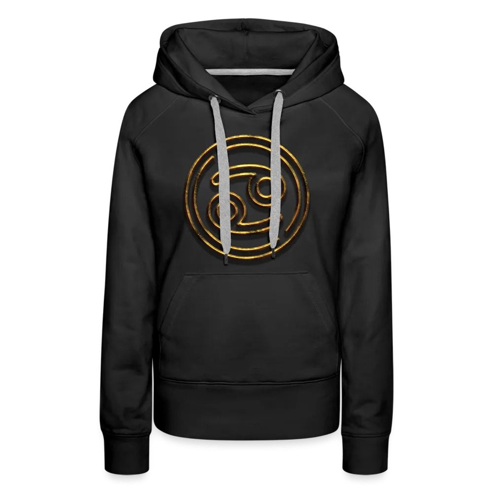 Cancer 3D Gold Women’s Premium Hoodie
