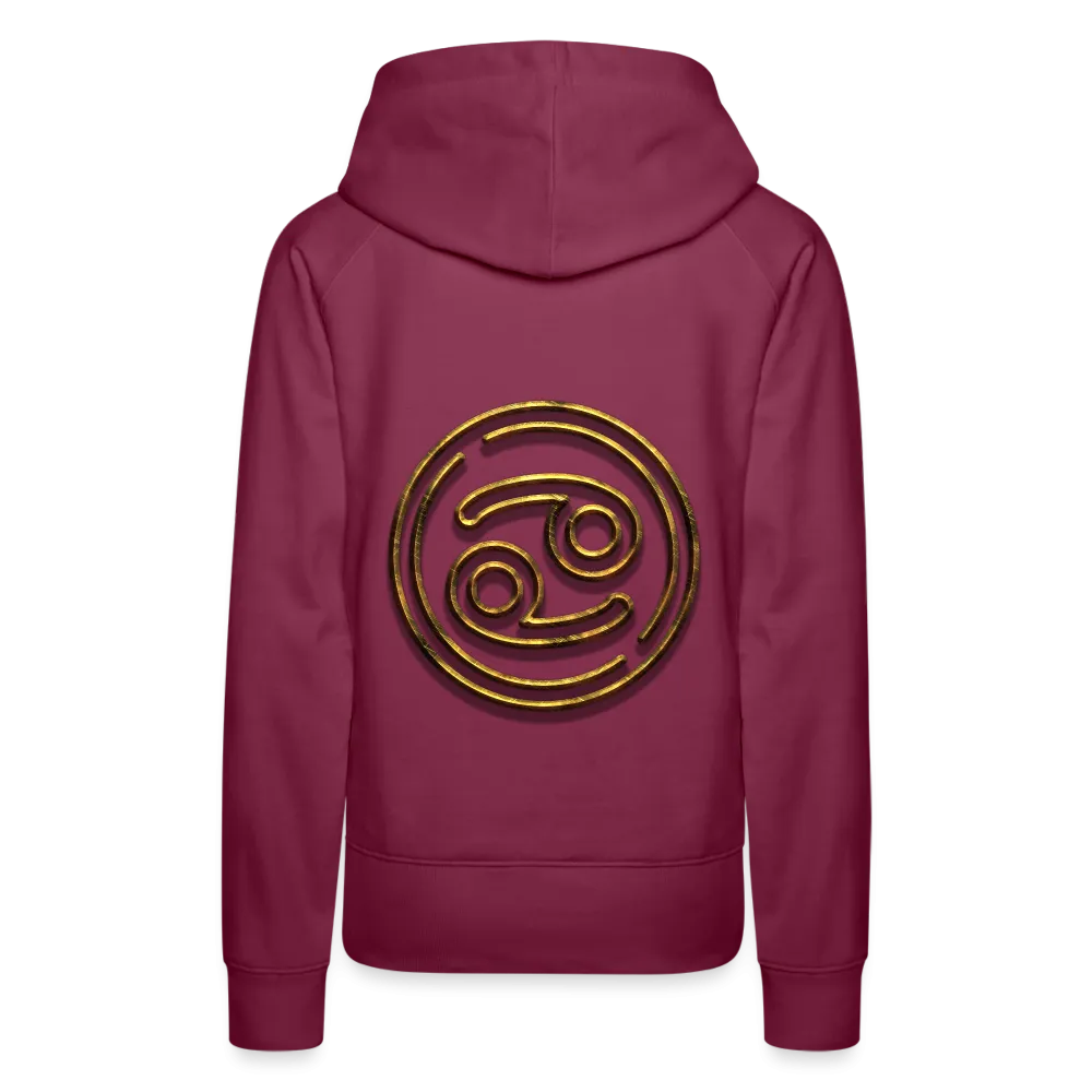Cancer 3D Gold Women’s Premium Hoodie
