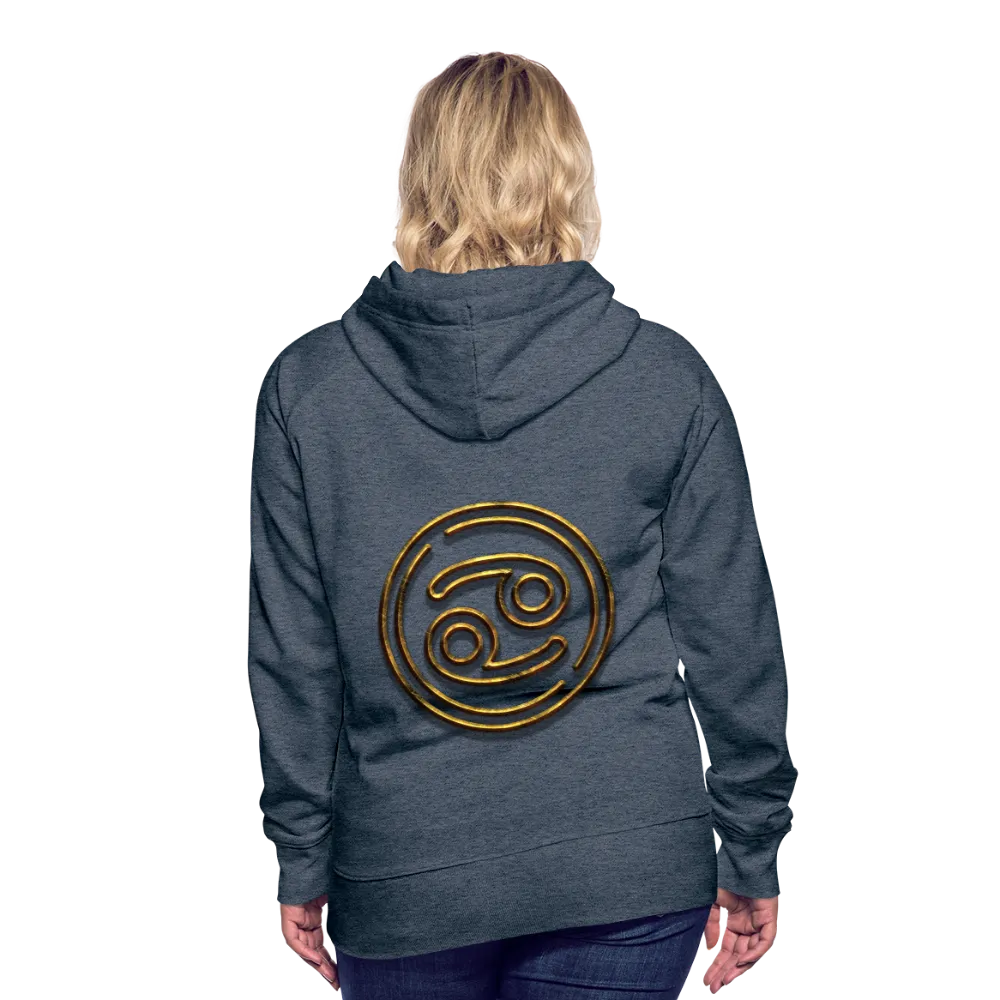 Cancer 3D Gold Women’s Premium Hoodie