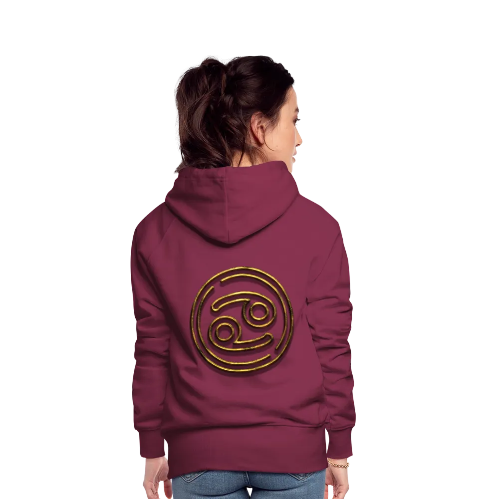 Cancer 3D Gold Women’s Premium Hoodie