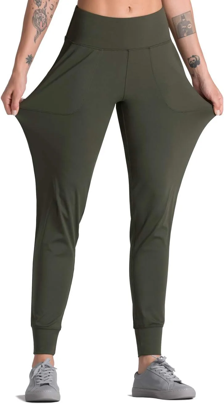 Dragon Fit Joggers for Women with Pockets,High Waist Workout Yoga Tapered Sweatpants Women's Lounge Pants