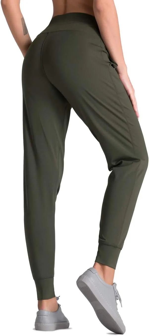 Dragon Fit Joggers for Women with Pockets,High Waist Workout Yoga Tapered Sweatpants Women's Lounge Pants