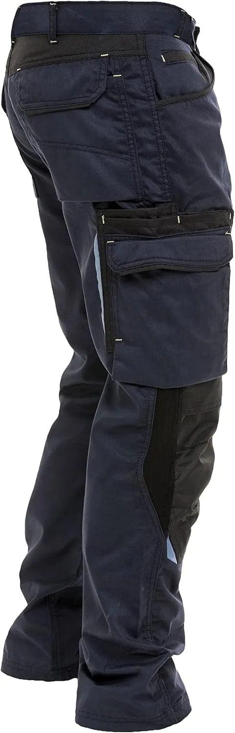 FASHIO FF Mens Construction Pants Utility Work Heavy Duty Workwear Trousers Carpenter Knee Reinforcement Cordura Safety Pants