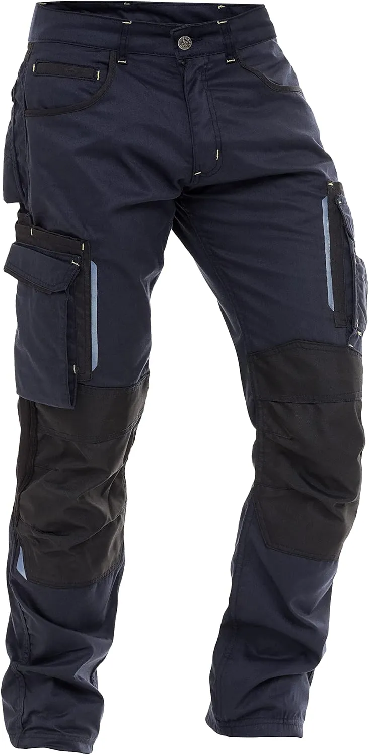 FASHIO FF Mens Construction Pants Utility Work Heavy Duty Workwear Trousers Carpenter Knee Reinforcement Cordura Safety Pants