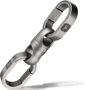 FEGVE Titanium Key Chain Rings, Small Heavy Duty Keychain Mini Key Holder Connector Keyrings for Keys