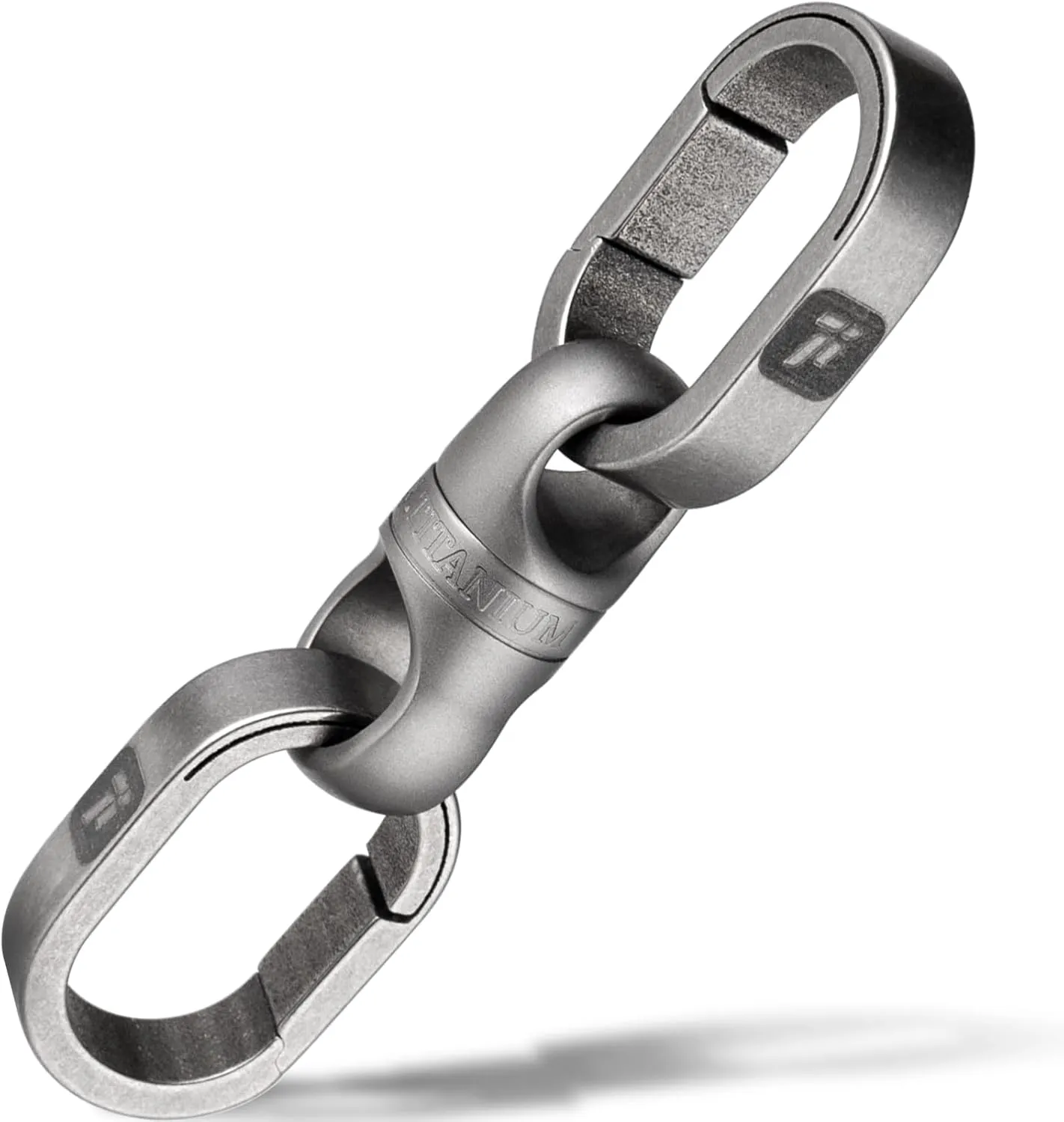 FEGVE Titanium Key Chain Rings, Small Heavy Duty Keychain Mini Key Holder Connector Keyrings for Keys