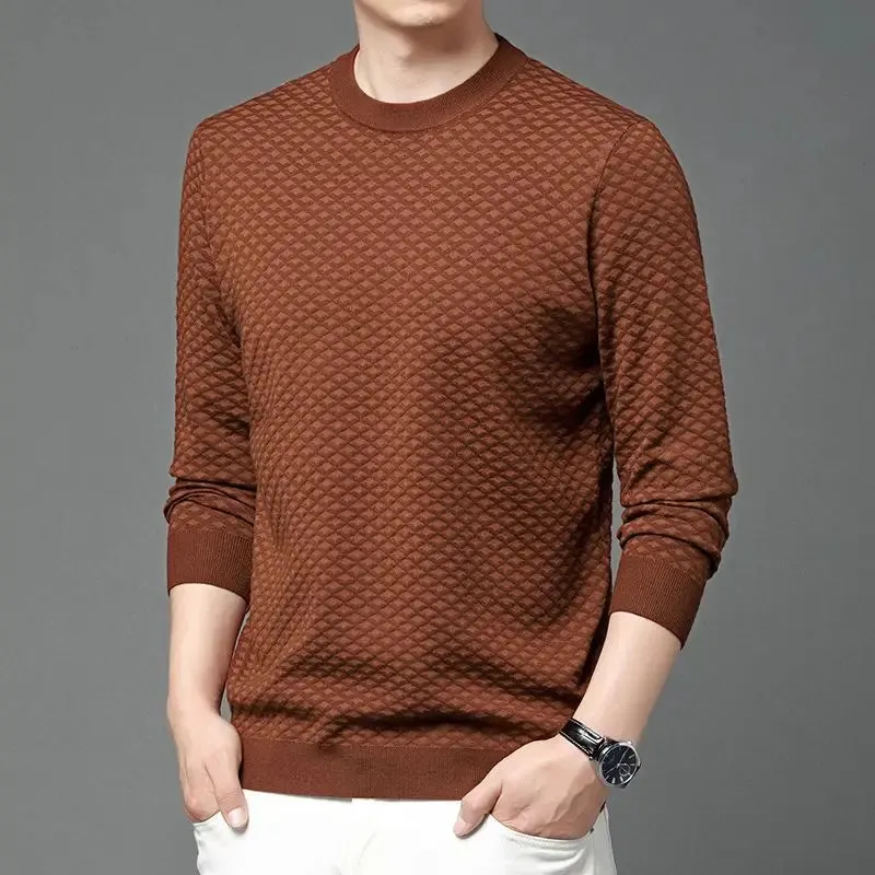 Honeycomb Knit Crewneck