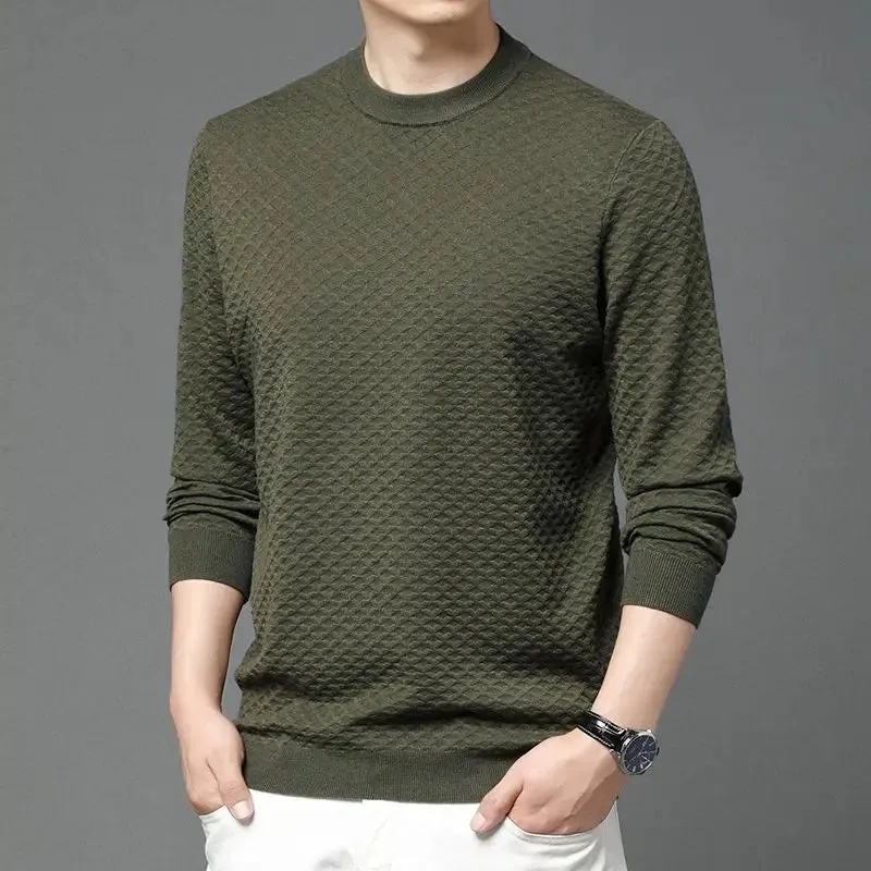 Honeycomb Knit Crewneck