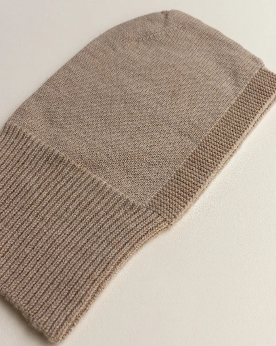 Hvid Eddy Balaclava - Sand