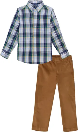 IZOD boys 2-piece Formal Set, Includes Dress Shirt, Dress Pants