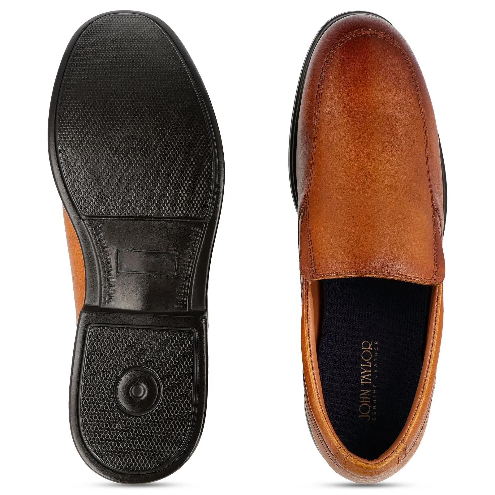 JOHN TAYLOR Leather Formal Gents Shoe- JT97519 Tan