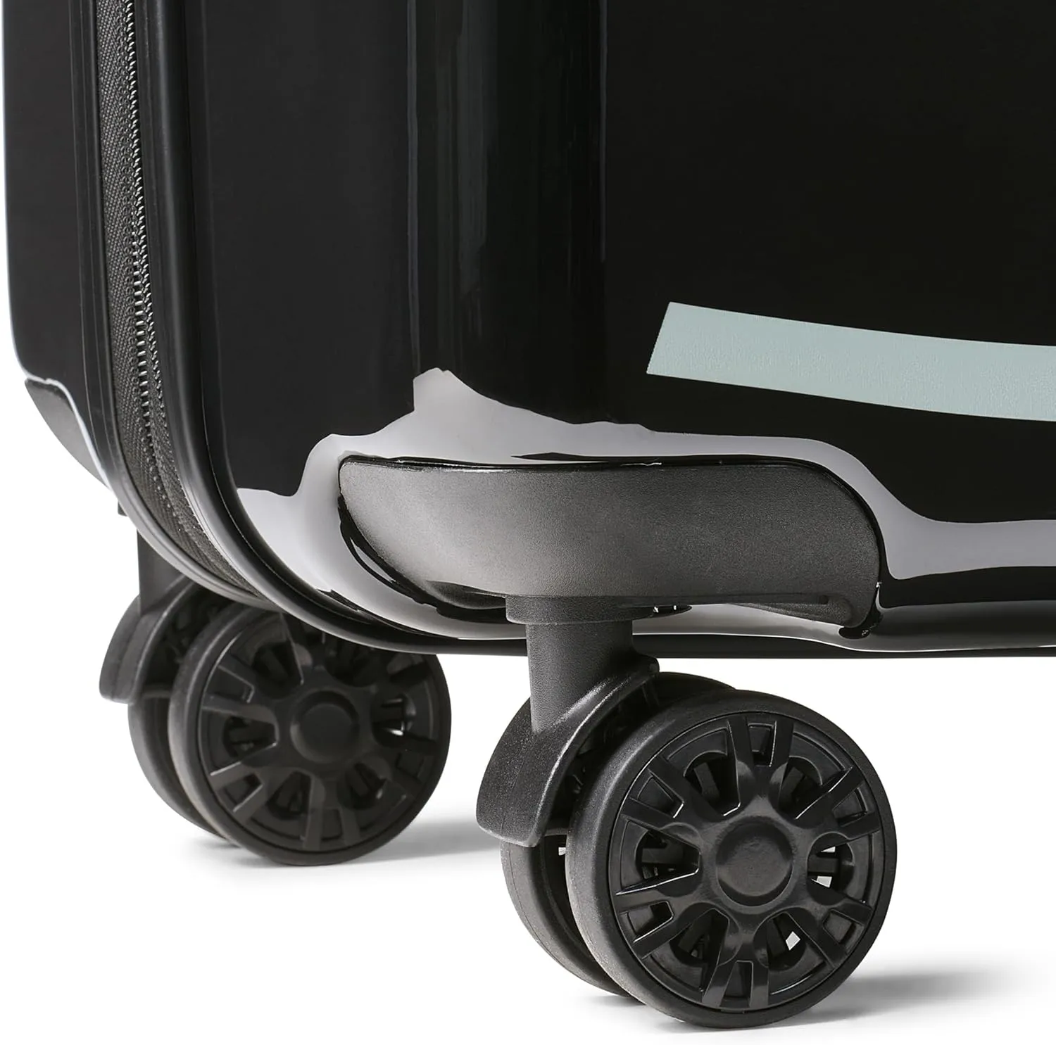 Karl Lagerfeld Paris Karl in a Box Upright Hardside Suitcase, Black, Medium