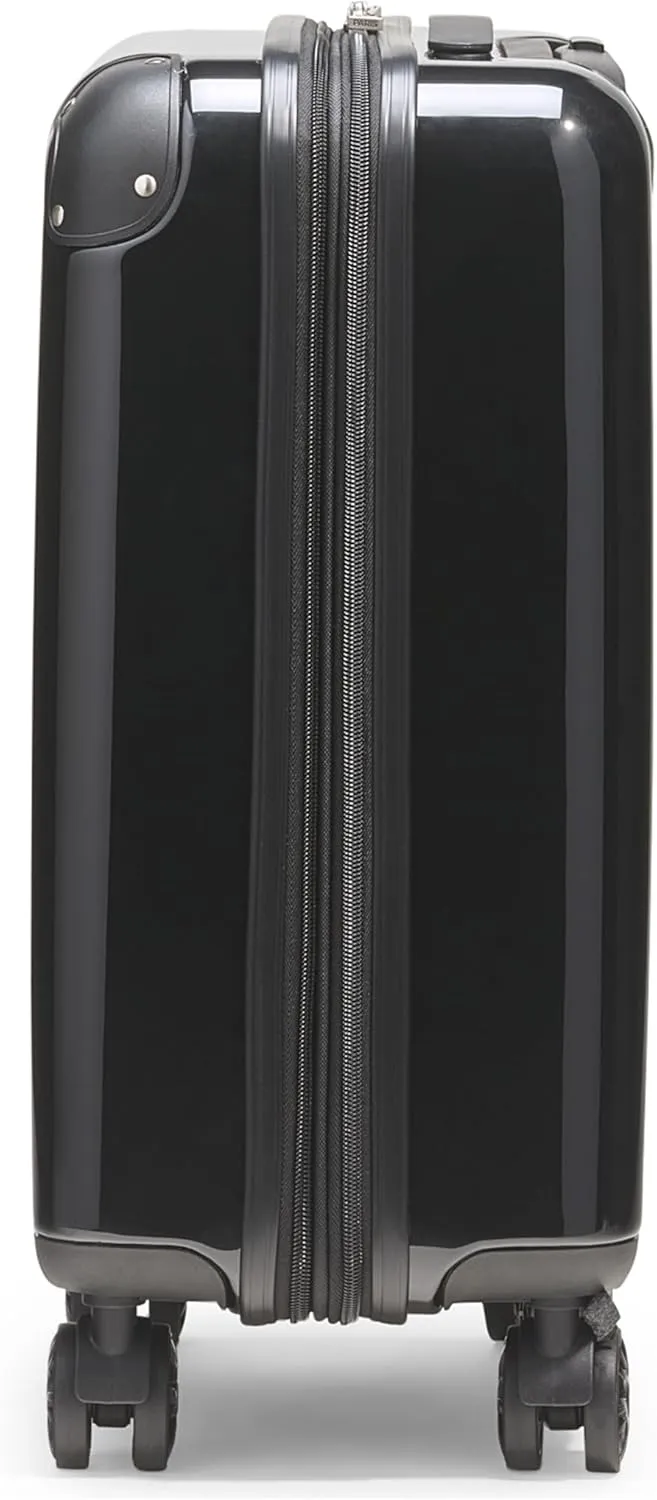Karl Lagerfeld Paris Karl in a Box Upright Hardside Suitcase, Black, Small