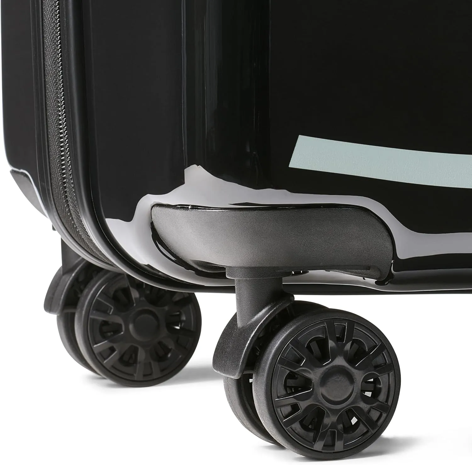 Karl Lagerfeld Paris Karl in a Box Upright Hardside Suitcase, Black, Small