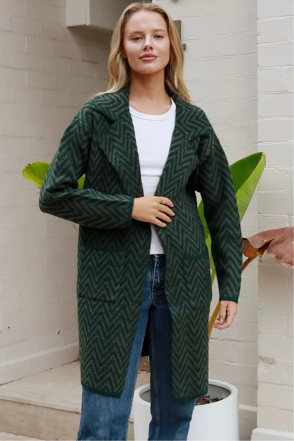 KIA KNIT JACKET EMERALD