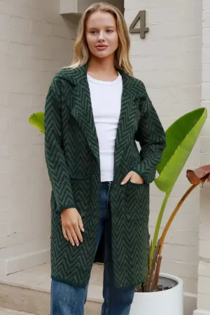 KIA KNIT JACKET EMERALD