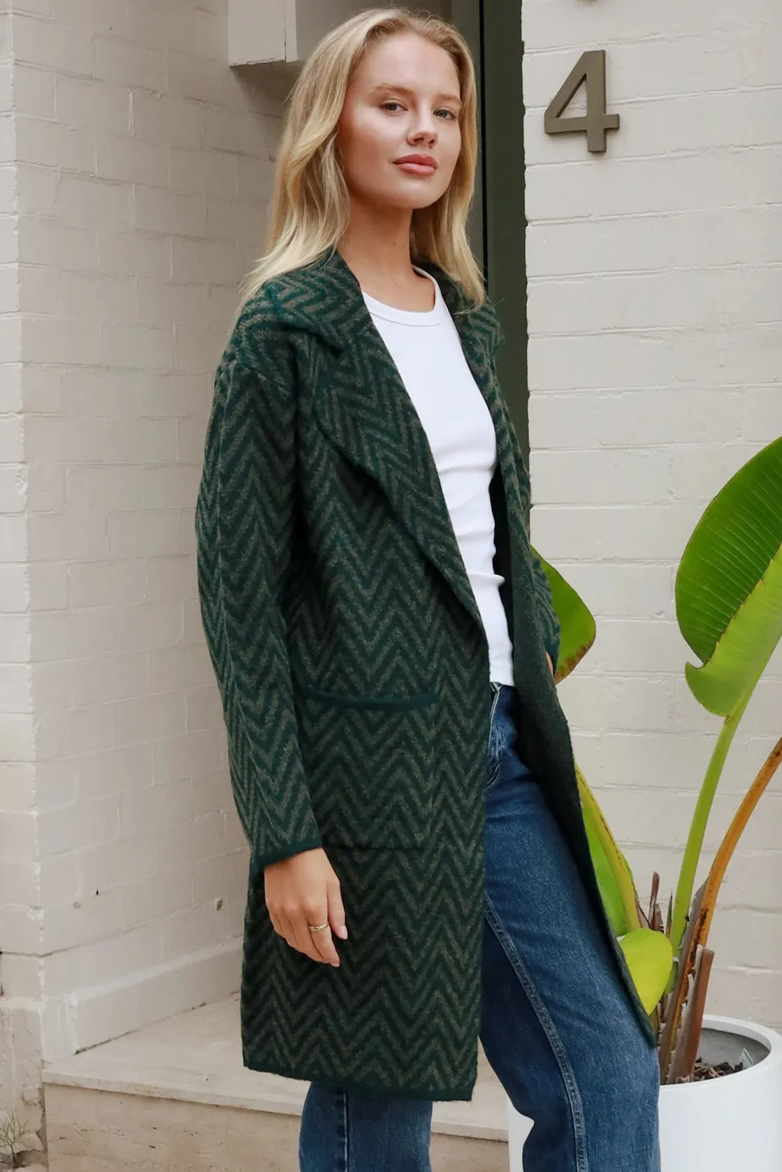 KIA KNIT JACKET EMERALD