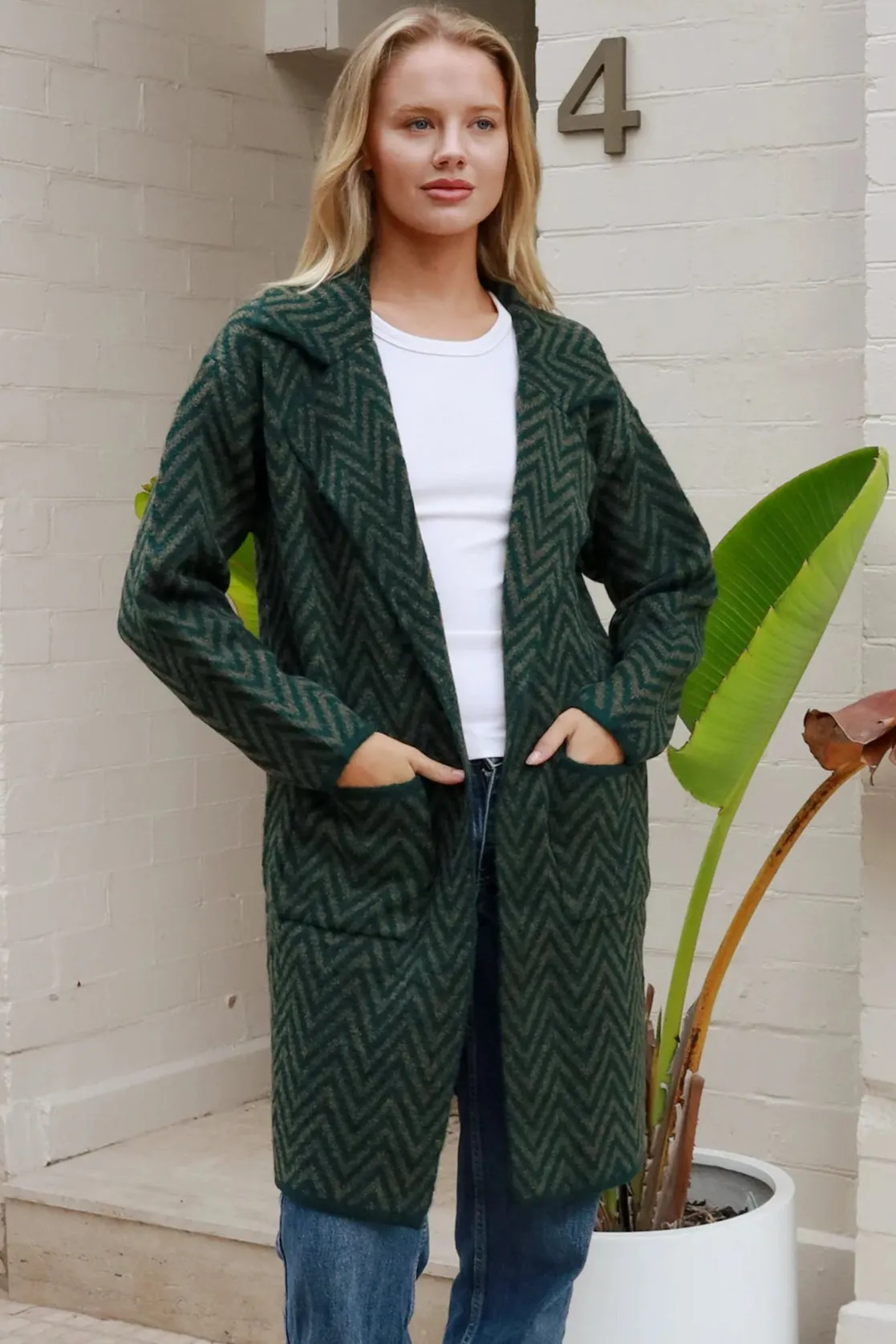 KIA KNIT JACKET EMERALD