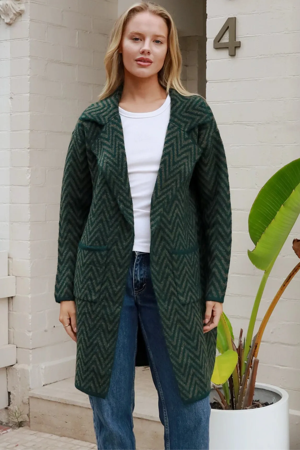 KIA KNIT JACKET EMERALD
