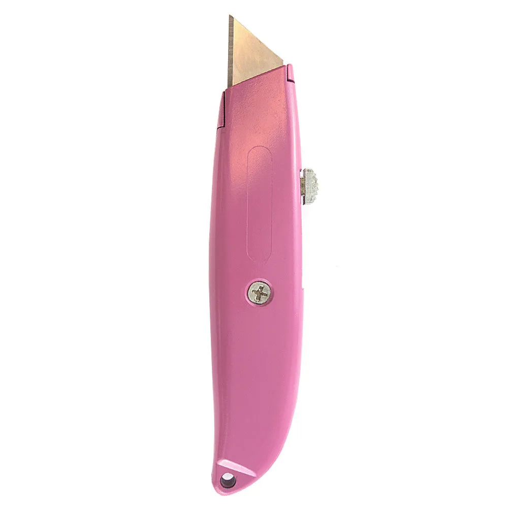 Ladies Utility Knife with 10 Blades Heavy Duty Box Cutter Quick Blade Change Set