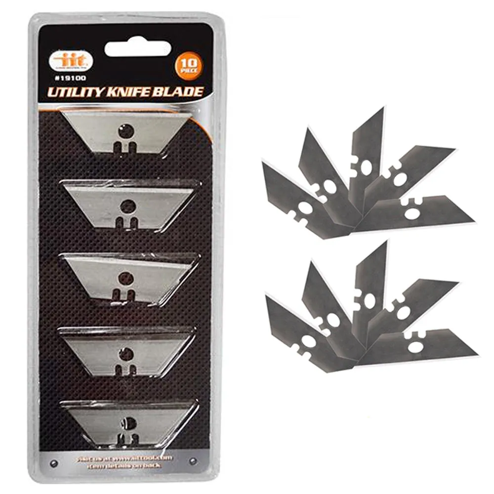 Ladies Utility Knife with 10 Blades Heavy Duty Box Cutter Quick Blade Change Set