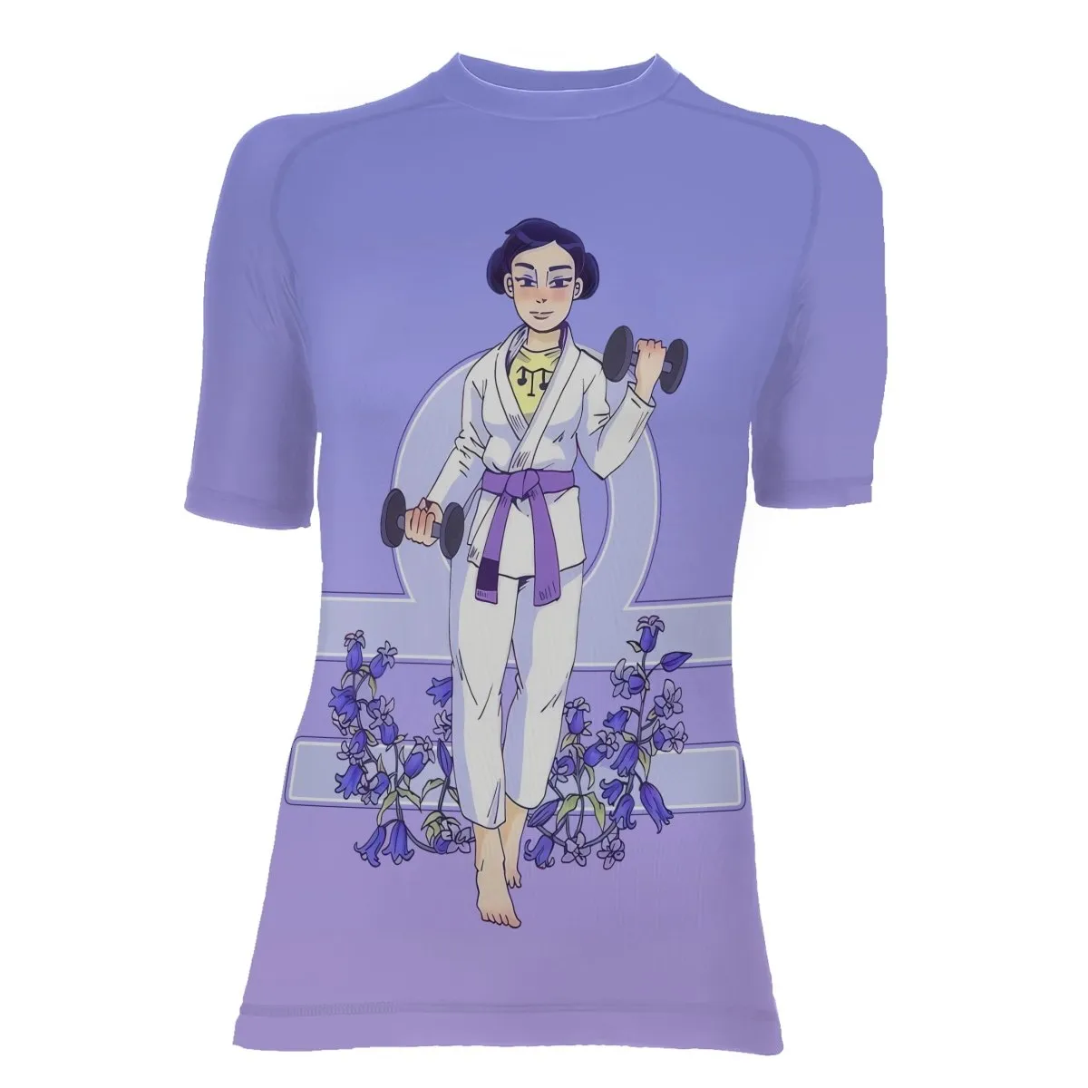 Libra Mom Women's Short Sleeve Rash Guard