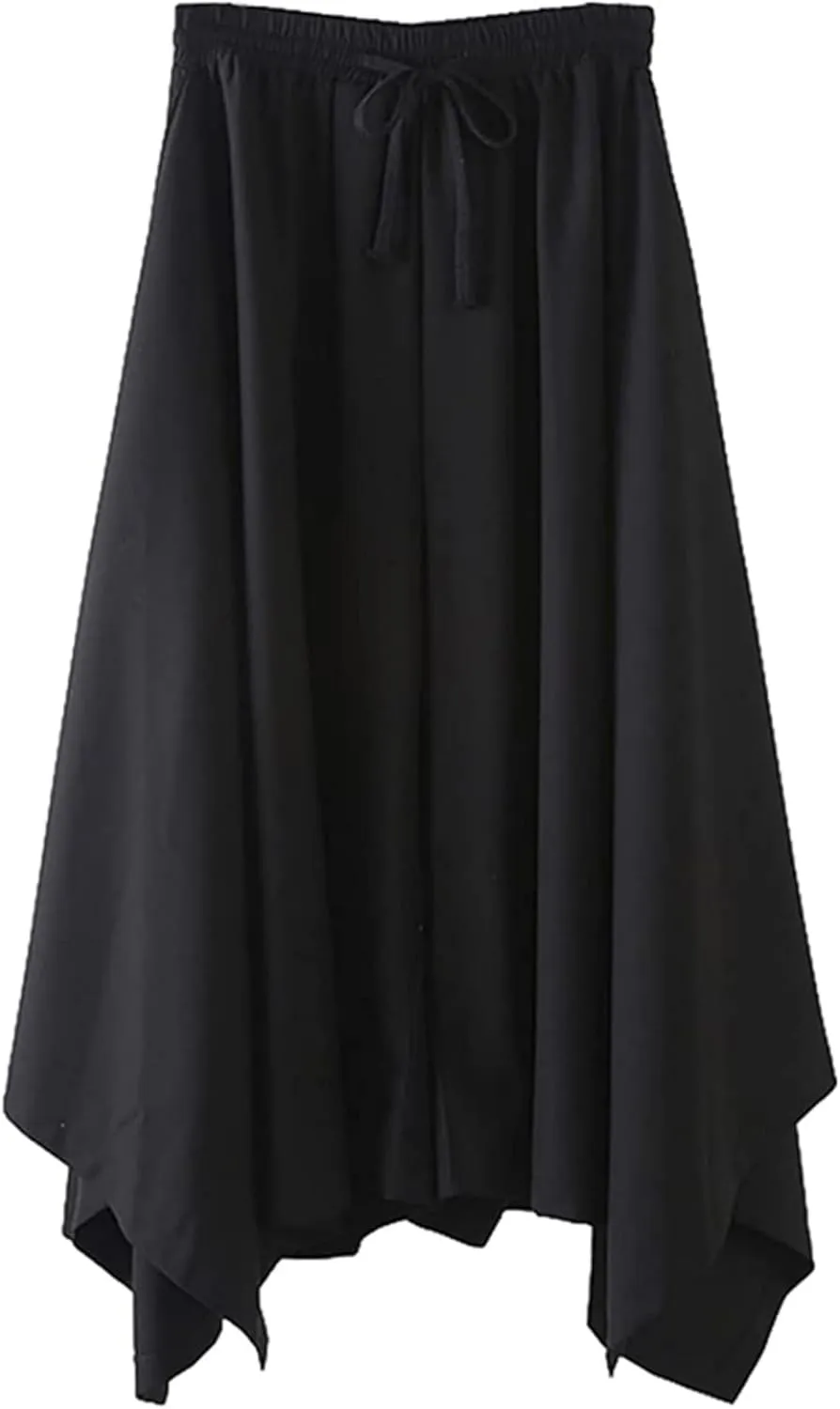 Life Palette Japanese Style Samurai Hakama Harem Pants Men Women Yoga Ninja Pants Black