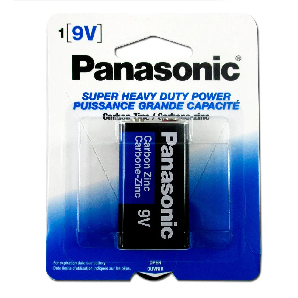Lot of 4 Pcs Panasonic Battery 9 Volt Super Heavy Duty Carbon Zinc Batteries New