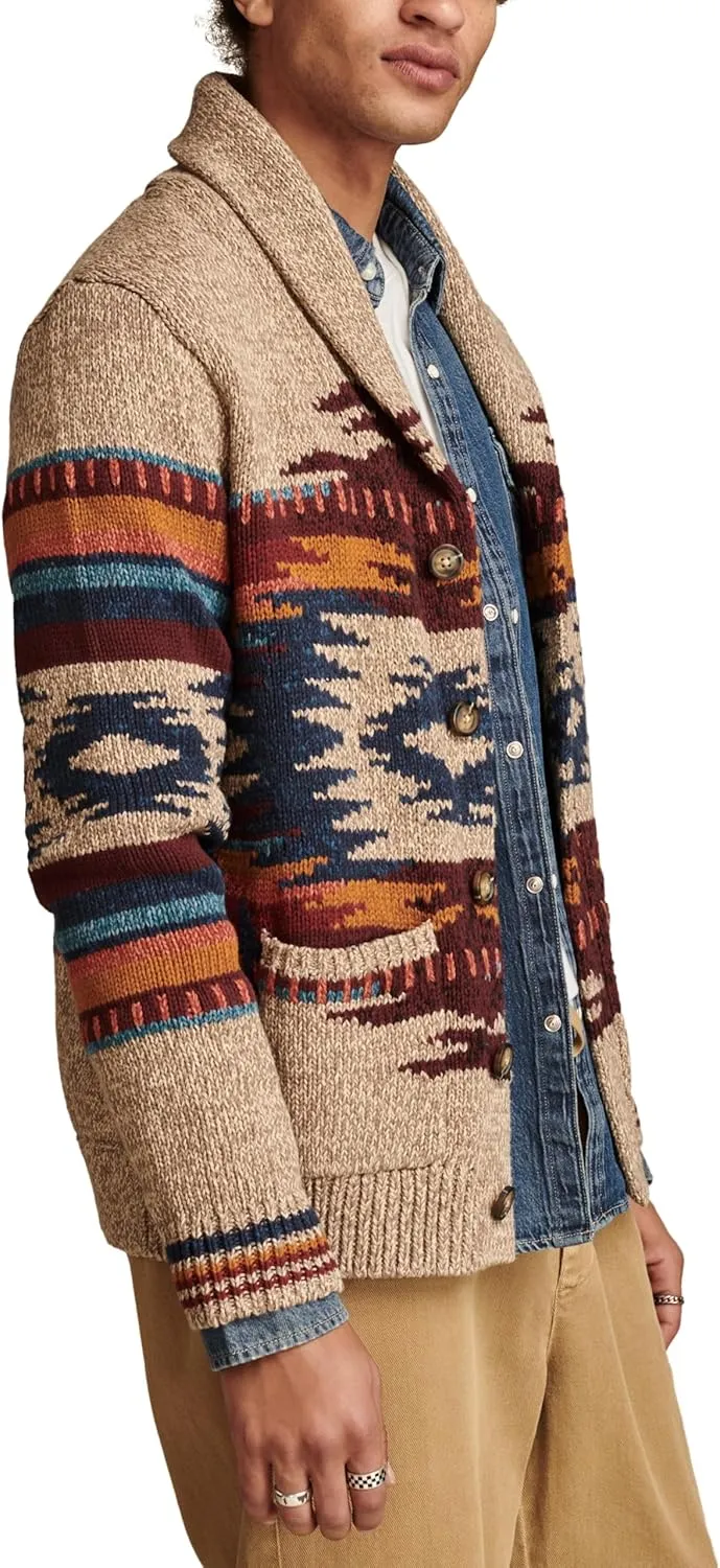 Lucky Brand Men's Southwest Shawl Cardigan