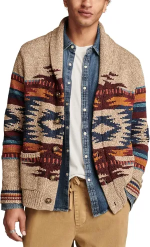 Lucky Brand Men's Southwest Shawl Cardigan