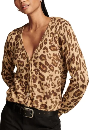 Lucky Brand Women's Cheetah Print Cardigan