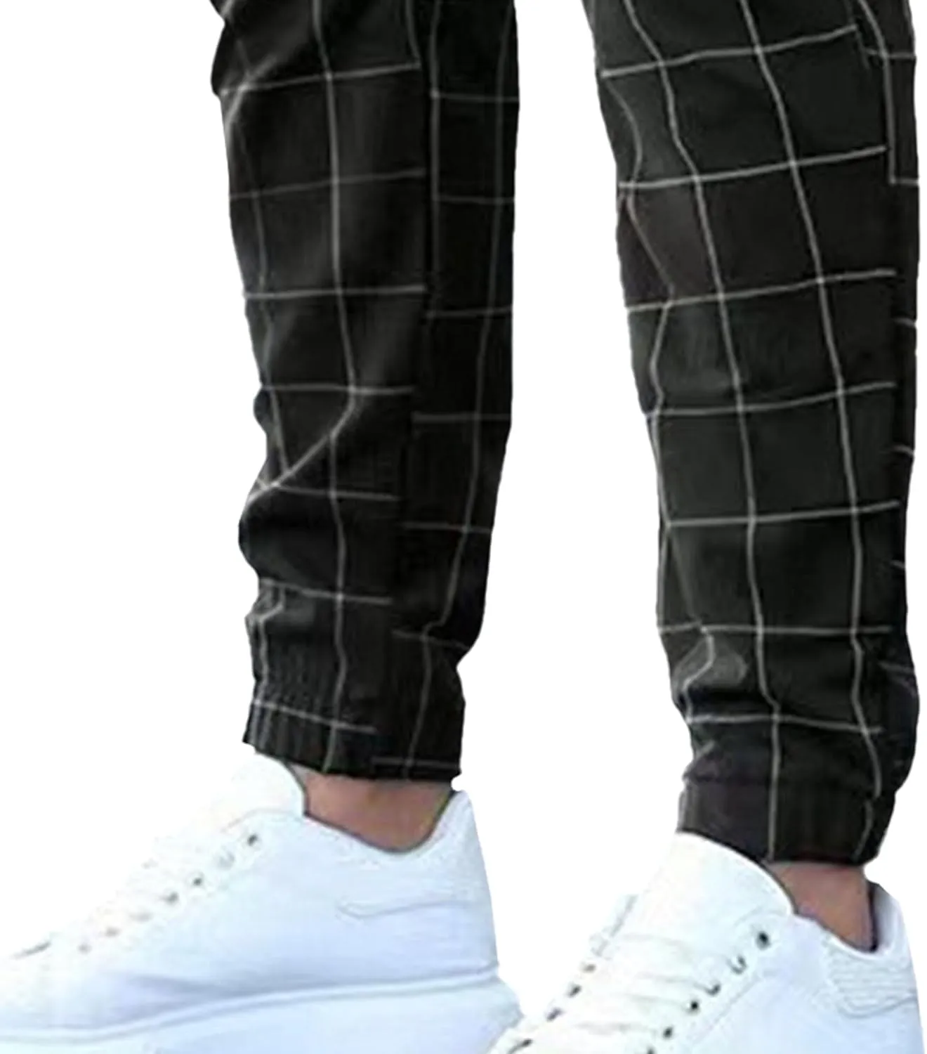 Maiyifu-GJ Men's Stretch Skinny Dress Pants Fashion Slim Fit Business Casual Pants Lightweight Tapered Chino Trousers