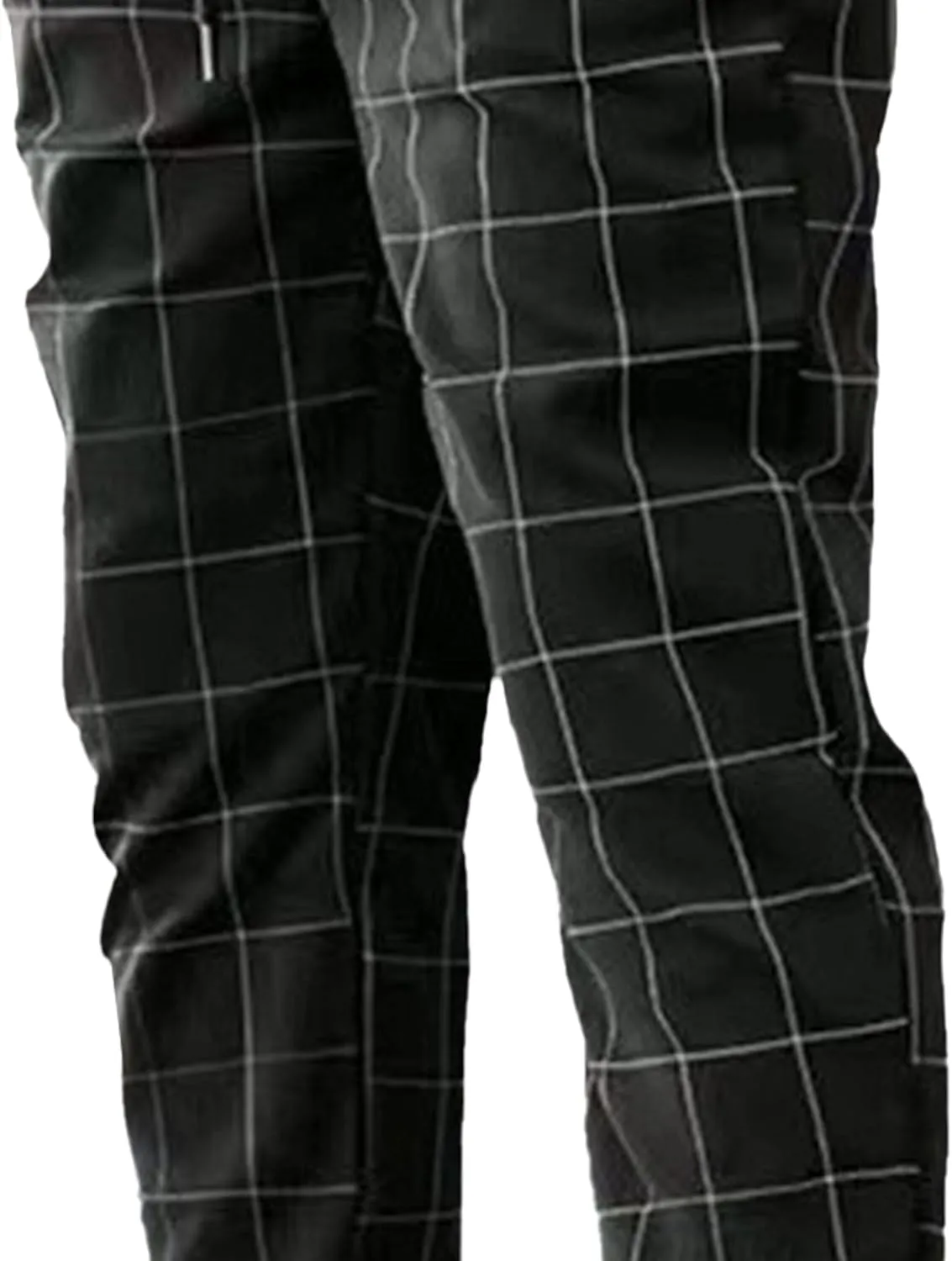 Maiyifu-GJ Men's Stretch Skinny Dress Pants Fashion Slim Fit Business Casual Pants Lightweight Tapered Chino Trousers
