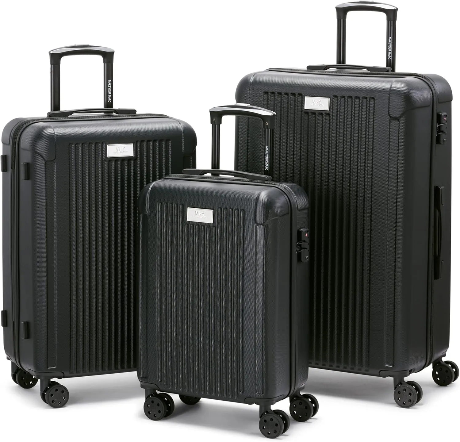 Marc New York Lotus 28" Upright Luggage, Black, Large