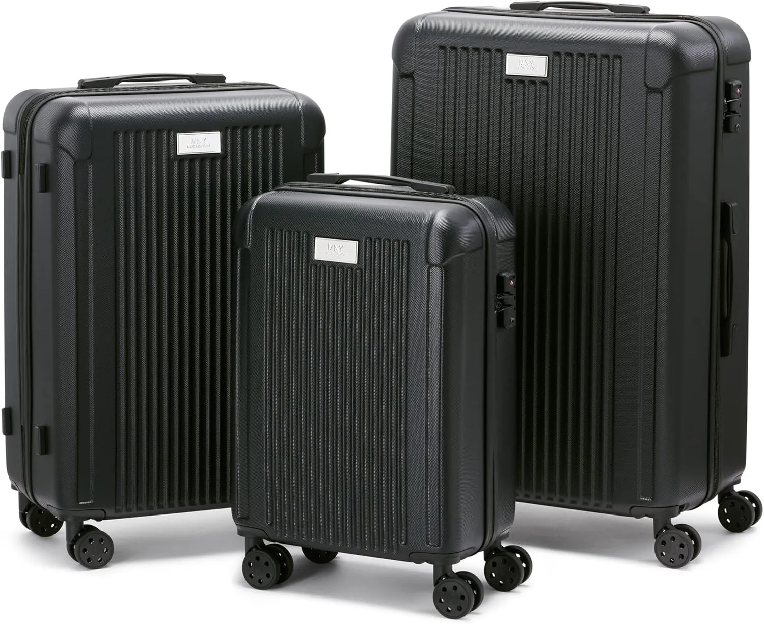 Marc New York Lotus 28" Upright Luggage, Black, Large