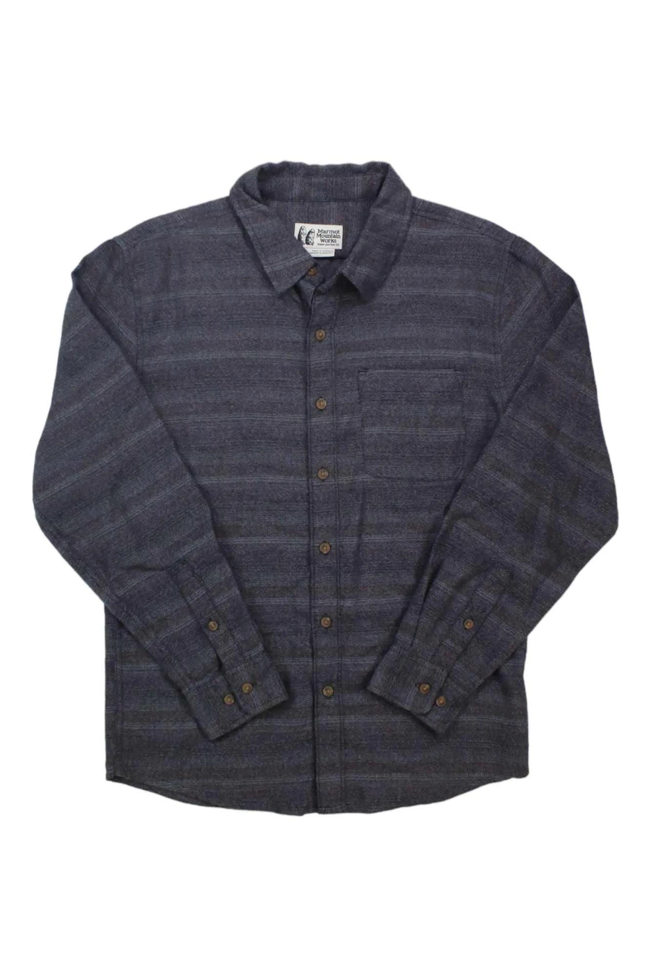 Marmot Mens Fairfax Novelty Heathered Lightweight Flannel LS Shirt