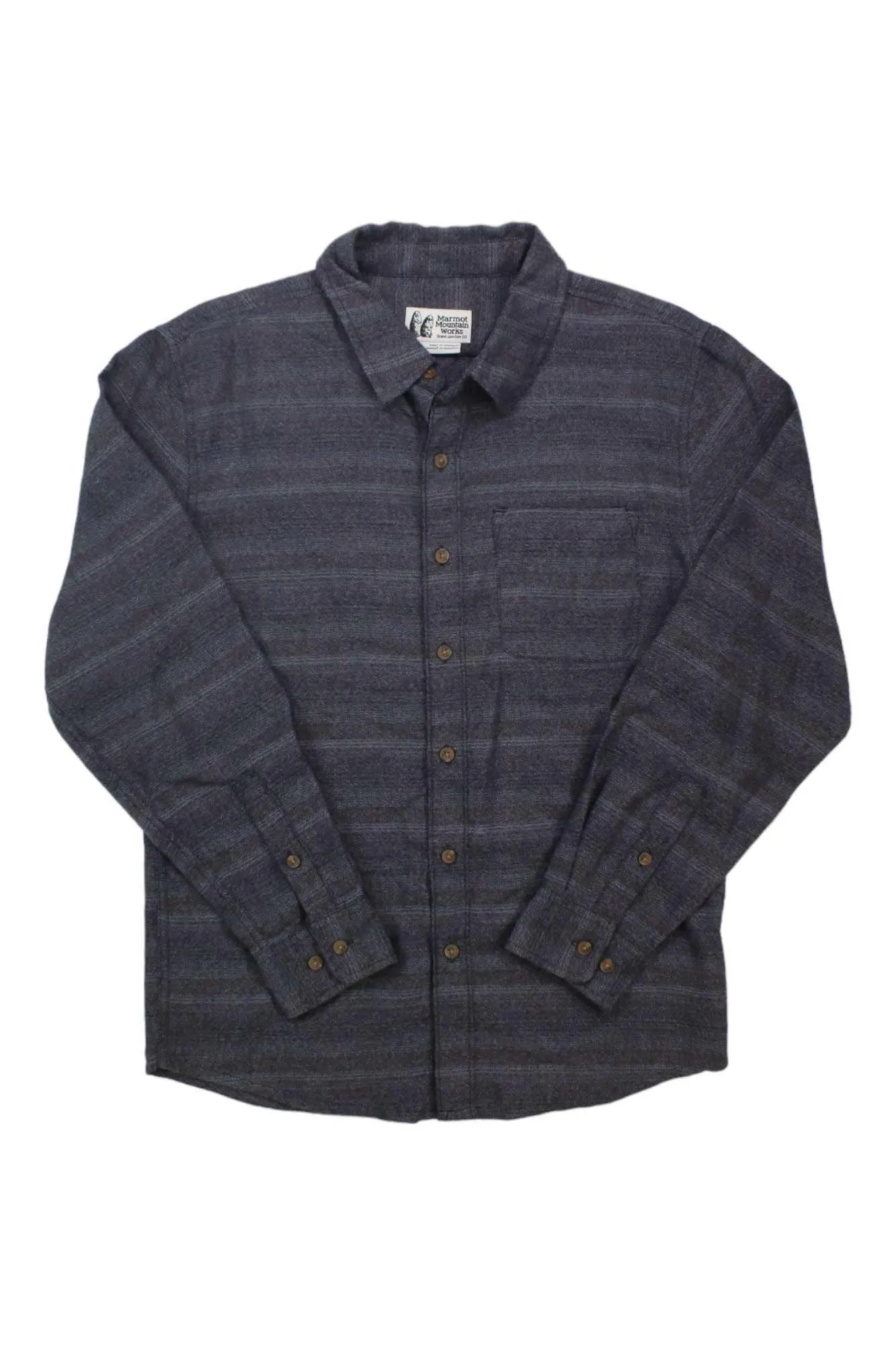 Marmot Mens Fairfax Novelty Heathered Lightweight Flannel LS Shirt