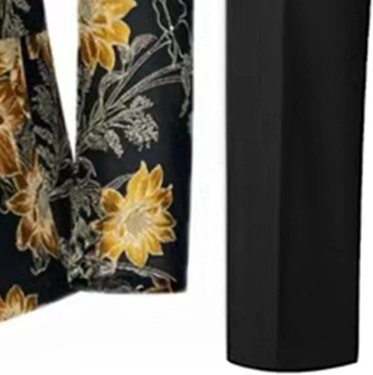 Mens 2 Piece Floral Dress Suit Regular Fit Tuxedo 1 Button Suits Dinner Party Tuxedo Jacket & Pants