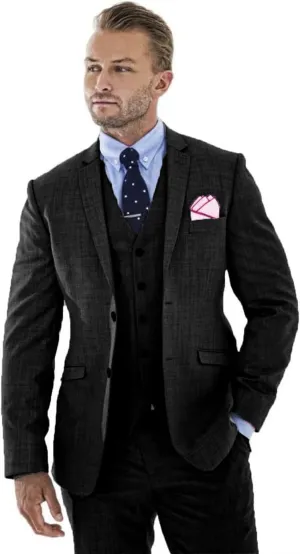Men's 3 Pieces Linen Suit Slim Fit Summer Wedding Tuxedo Retro Grooms Prom Party Blazer Vest Pants