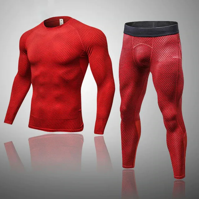 Men's Compression Muay Thai Thermal Quick Dry Underwear Full Set
