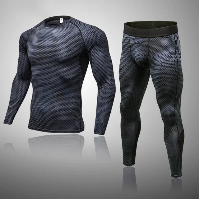 Men's Compression Muay Thai Thermal Quick Dry Underwear Full Set